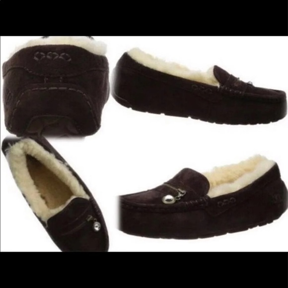 NIB UGG SLIPPERS ANSLEY WITH CHARM WOMENS 5 NEW WITH BOX 🦄 - Picture 4 of 6